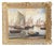 Sailing Boats in Harbor, Oil on Canvas, Mid-20th Century, Framed For Sale