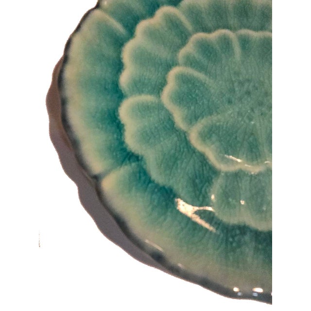 Blue Vintage Japanese Kotobuki Ikebana Ceramic Trinket/Sushi/Snack Dishes, Set of 4 For Sale - Image 8 of 9