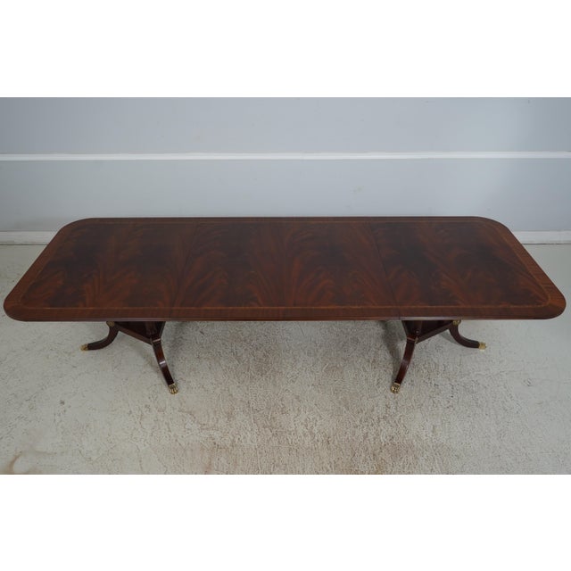 Henkel Harris Model 2276 Flame Mahogany Dining Room Table For Sale - Image 9 of 12