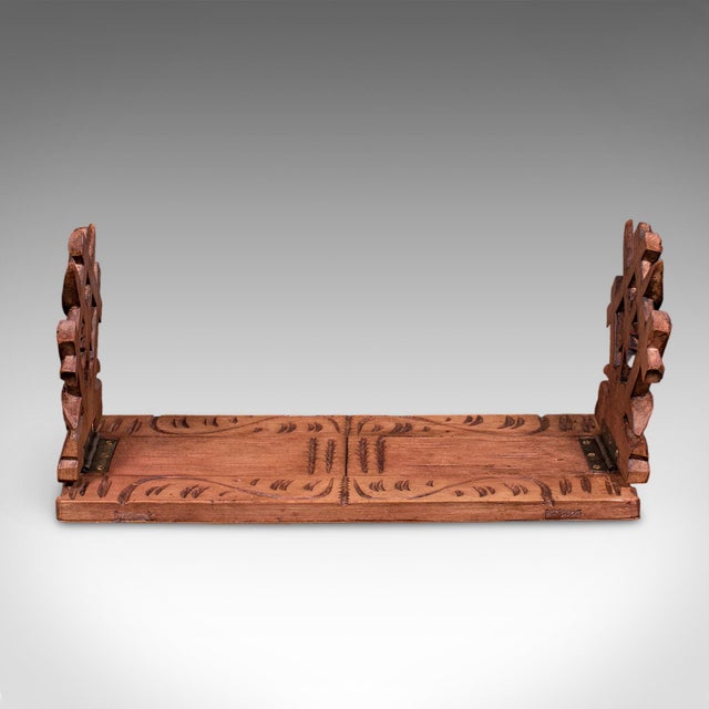 Vintage Extending Book Slide, Anglo Indian, Teak, Novel Stand, Art Deco, c.1930 For Sale - Image 4 of 10