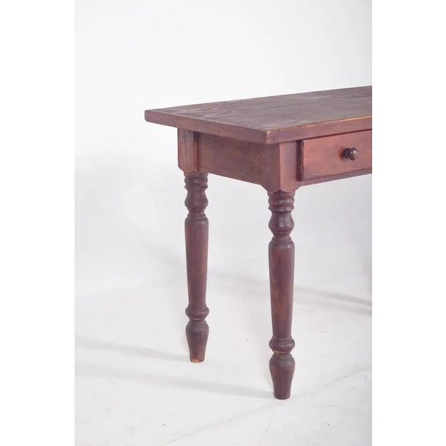 Rustic Portuguese Rustic Pine Kitchen Dining Table, 1950 For Sale - Image 3 of 10