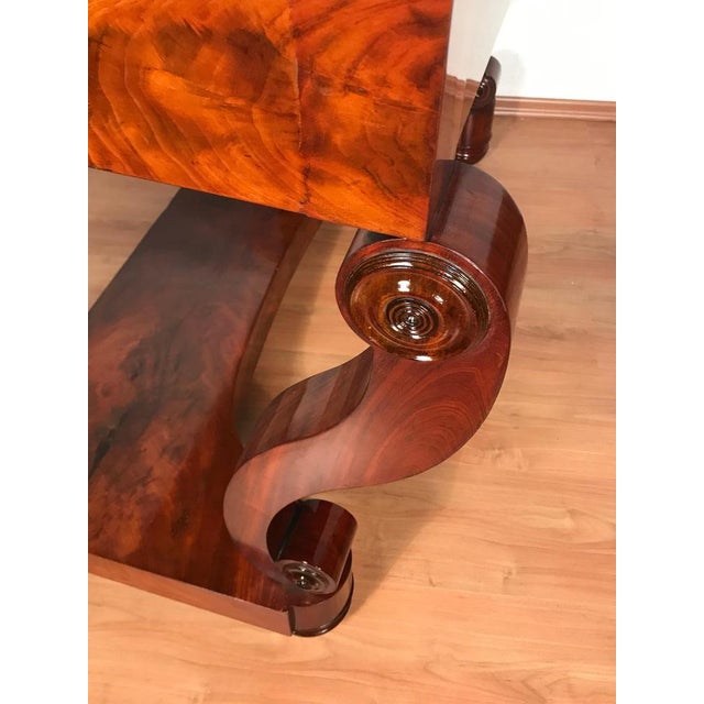 French Restauration Mahogany Console Table, 1820s For Sale - Image 4 of 7
