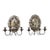 Pair of AntiqueSilvered Figural Wall Sconces, Europe, 19th Century For Sale