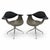 1950s George Nelson for Herman Miller Swag Leg Daf Chairs - a Pair For Sale