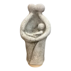 Mid 20th Century Holy Family Stone Garden Sculpture