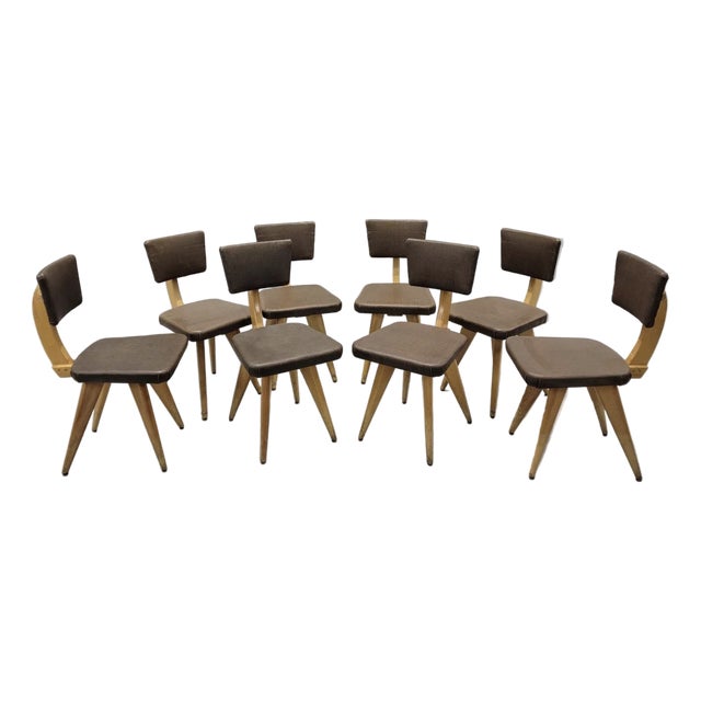 Mid 20th Century MCM Italian Style Sculptural Dining Chairs – 8 For Sale