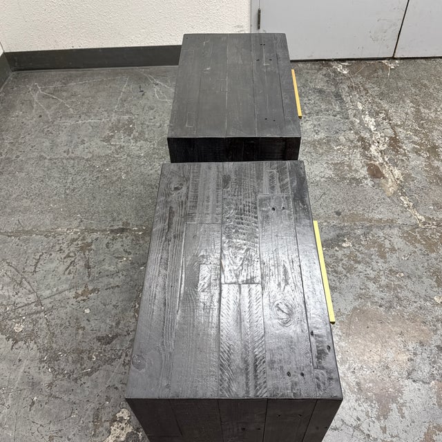 Zin Home Elle Reclaimed Wood Nightstands, Pair For Sale In San Francisco - Image 6 of 12