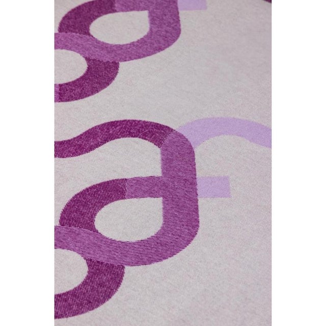 Purple Signature Rectangular Wallpaper by Altreforme For Sale - Image 8 of 10