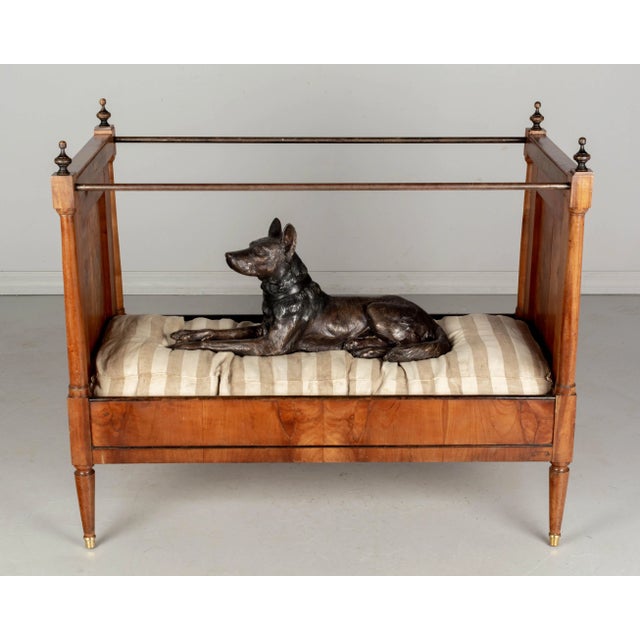 19th Century Napoleon III Child's Bed, Solid Cherry Wood, Hand-Crafted For Sale In Orlando - Image 6 of 12