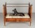 19th Century Napoleon III Child's Bed, Solid Cherry Wood, Hand-Crafted For Sale In Orlando - Image 6 of 12
