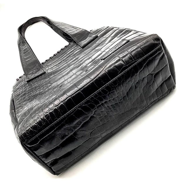 Shabby Chic 1980’s Genuine Carlos Falchi Shoulder Bag Tablet Holder For Sale - Image 3 of 9