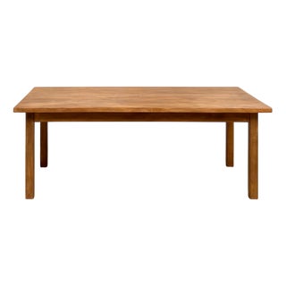 Vintage Farmhouse Table in Beech, 1970s For Sale