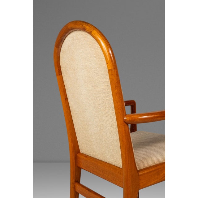 Set of Six (6) Danish Mid-Century Modern High-Back Dining Chairs in Solid Teak Attributed to Schou Andersen, Denmark, C. 1970s For Sale - Image 16 of 18