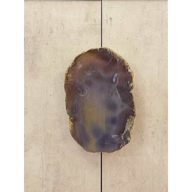 John Richard Designer Amethyst Geode Stone Credenza, Modern Statement Piece For Sale In Tampa - Image 6 of 14
