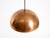 Metal Mid-Century Modern Italian Copper Dome Pendant Light, 1950s For Sale - Image 7 of 14