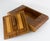 Brown Art Deco Wood Marquetry Geometric Skyscraper Box, circa 1930 For Sale - Image 8 of 12