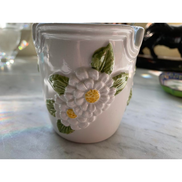 Boho Chic Mid Century Italian Pottery Vase or Pencil Cup For Sale - Image 3 of 8