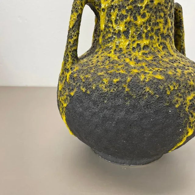 2000 - 2009 Large Fat Lava Pottery Vase from Fohr Ceramics, Germany, 1970s For Sale - Image 5 of 18
