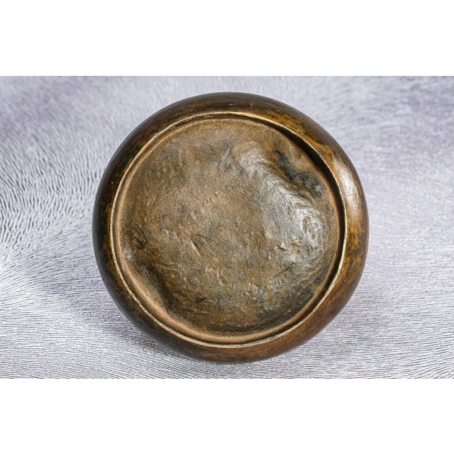 Art Deco Antique Bronze Artist Signed Nude Female Form Sculpture Statue Bowl Catchall Dish For Sale - Image 17 of 17