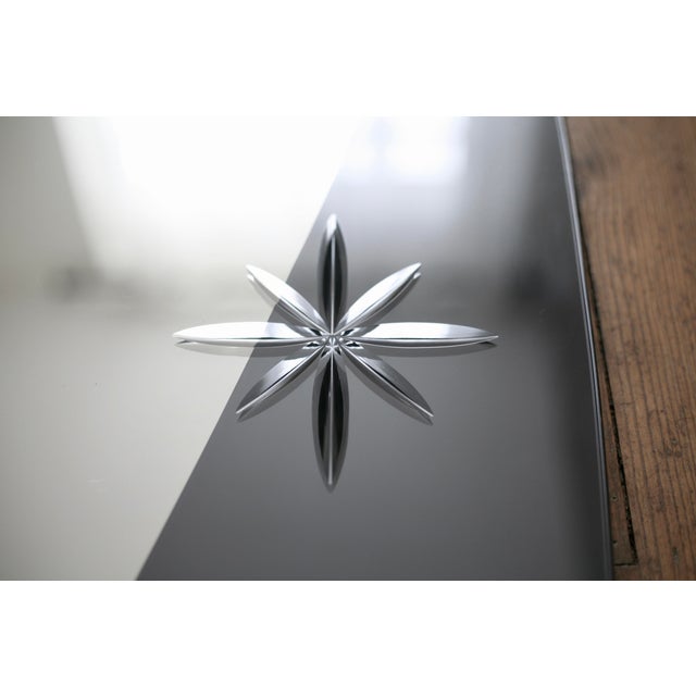 Glass Mirror by Jaqcues Hitier for Marly Frères, France, 1960s For Sale - Image 7 of 17