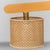 Wood 3-Light Chandelier in Wood and Rattan, 1970s For Sale - Image 7 of 10