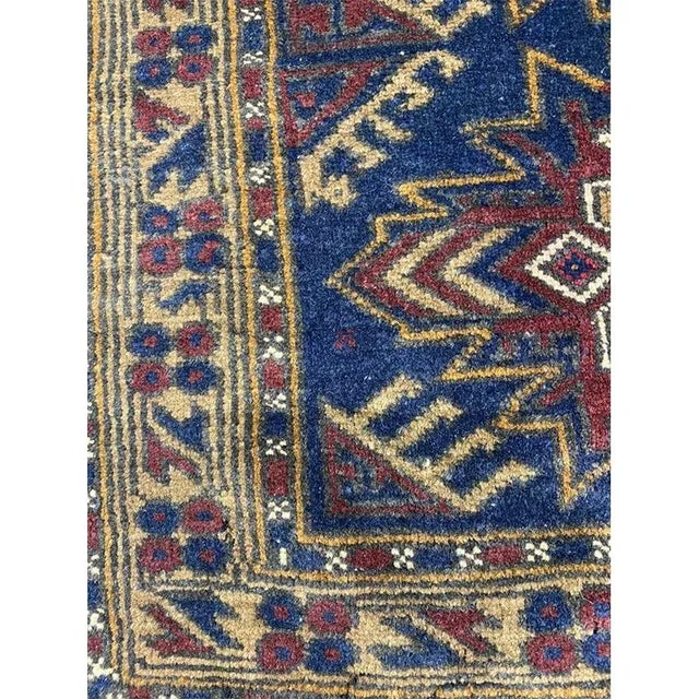 Textile Handwoven Ghochan Tribal Area Rug For Sale - Image 7 of 9