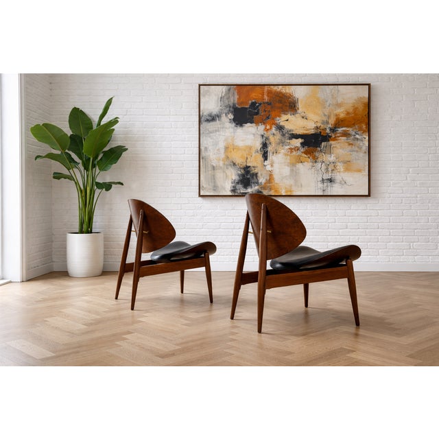 Pair - Mid Century Modern Clam Shell Chairs by Kodawood, C. 1960's For Sale In New York - Image 6 of 18