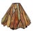 Mid 20th Century Vintage Tiffany-Style Stained Glass Lamp Shade, Orange, Amber, Goldenrod For Sale - Image 5 of 7