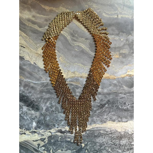 Vintage Cascading Statement Necklace For Sale - Image 11 of 12