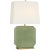 Thomas O'Brien by Visual Comfort Signature Monique 26" Table Lamp in Silk Green with Linen Shade For Sale