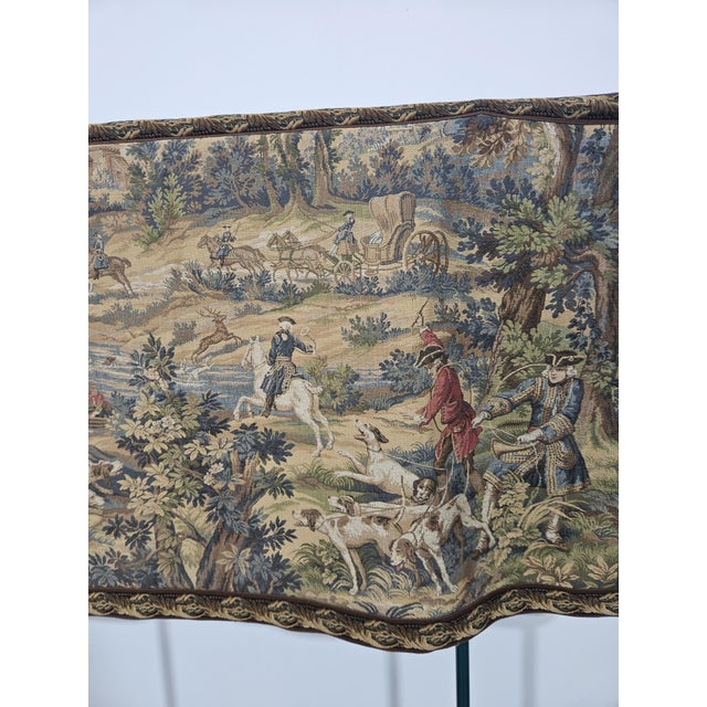 Tapestry with Hunting Motif in the style of Aubusson from JP Paris, 1970s For Sale - Image 14 of 18