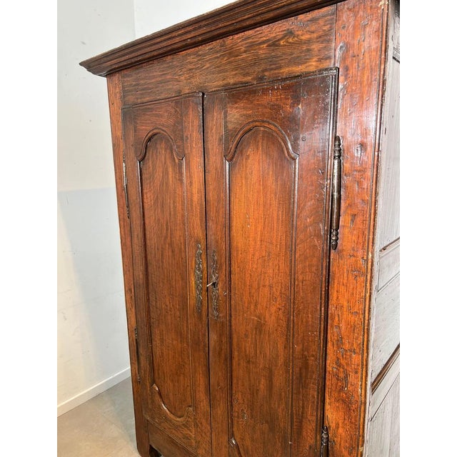 Rustic Antique Rustic Wardrobe in Oak For Sale - Image 3 of 6