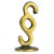 Gold Brass Paragraph Lawyer Sculpture by Walter Bosse for Hertha Baller, Austria, 1950s For Sale - Image 8 of 8