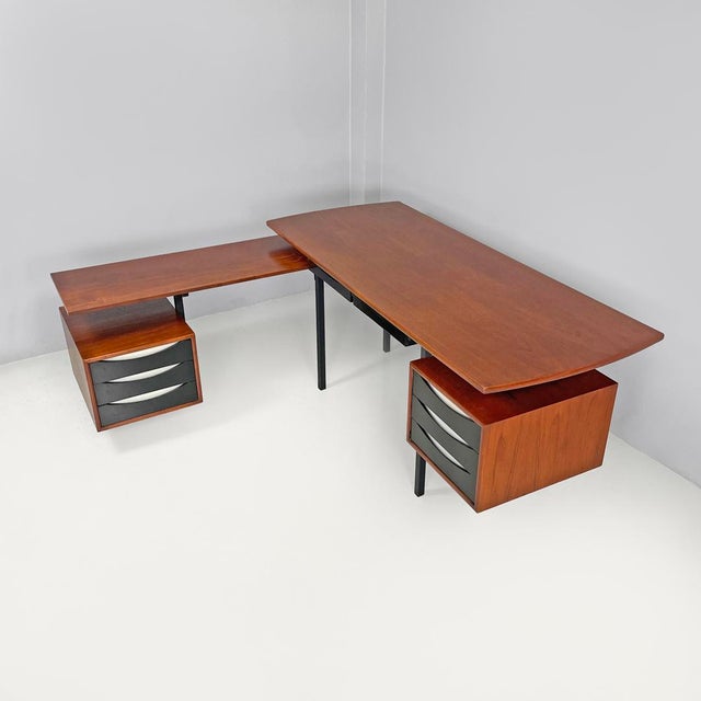 Mid-Century Modern Italian Double Desk by Campo and Graffi for Home, 1960s For Sale - Image 4 of 18