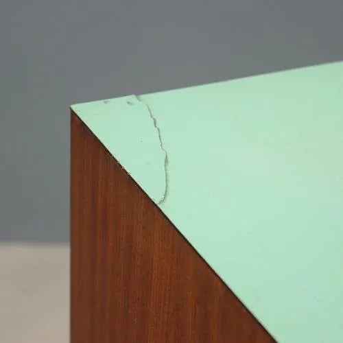 Wood Vintage Laminate and Teak Veneer Cupboard, Italy, 1960s For Sale - Image 7 of 12