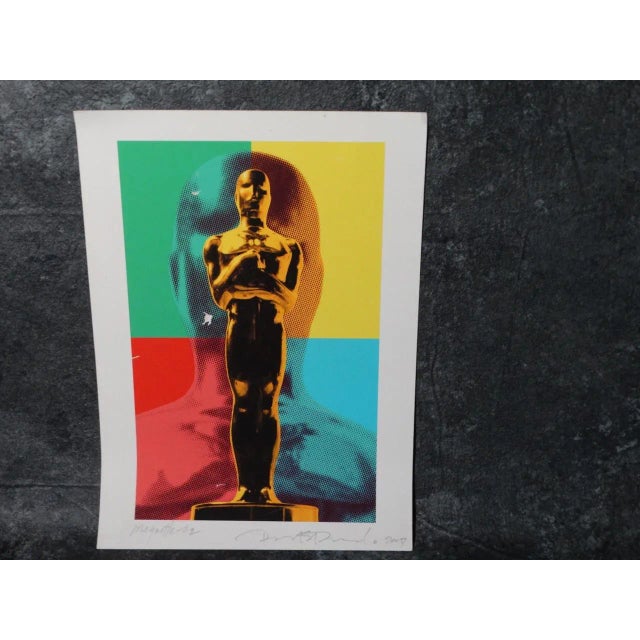 2000 - 2009 Richard Duardo Oscars 2009 Maquette #2 Serigraph For Sale - Image 5 of 5