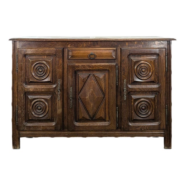 Oak Sideboard in the style of Dudouyt For Sale