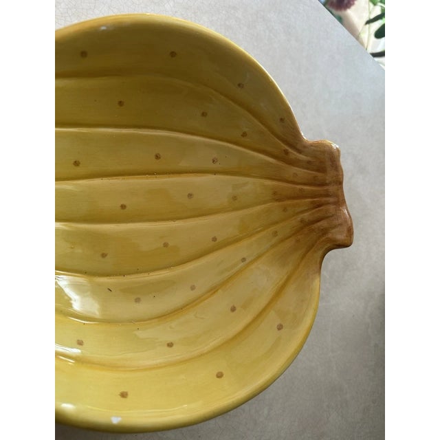 Add a bold tropical touch to your table with this vintage serving piece from Fitz and Floyd in the colorful Carioca Banana...