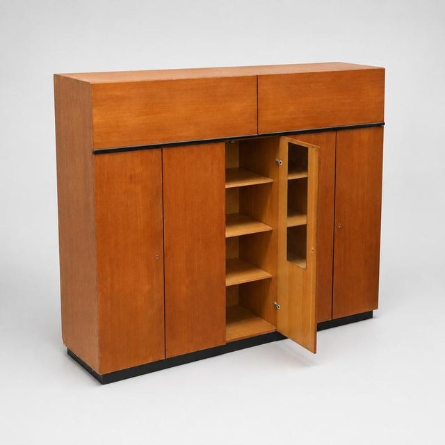 Large Vintage Teak Wardrobe with Hanging and Shelving Sections, 1960s For Sale - Image 6 of 8