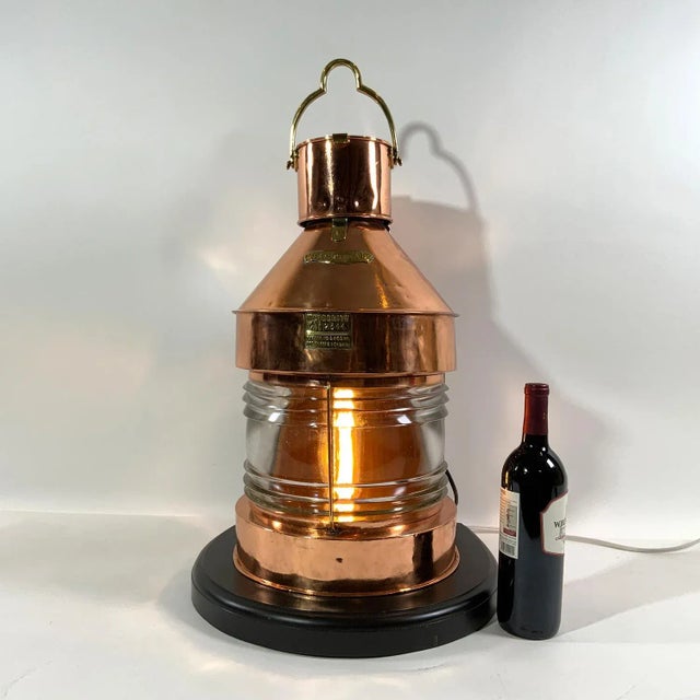 Traditional Copper Ships Masthead Lantern by Meteorite of England For Sale - Image 3 of 8