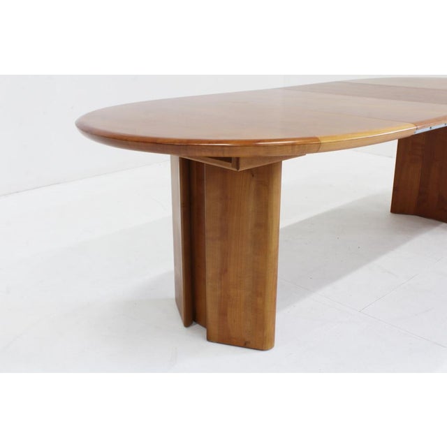 Vintage Oval Extendable Dining Table, 1960s For Sale - Image 3 of 8
