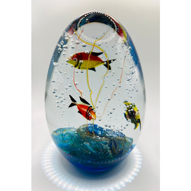 This exquisite sculpture is a one-of-a-kind piece of art, handcrafted from Murano glass in Venice, Italy. The stunning...