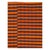 Mid-Century Modern Galerie Shabab Collection Mid-20th Century Orange and Black Turkish Flat-Weave Kilim Room Size Accent Rug For Sale - Image 3 of 10