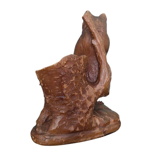 Brown Black Forest Ashtray with Bear, 1920s For Sale - Image 8 of 10
