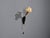1950s Scandinavian Modern, Tulip Wall Sconce, Brass, Plastic, Sweden, 1950s For Sale - Image 5 of 12