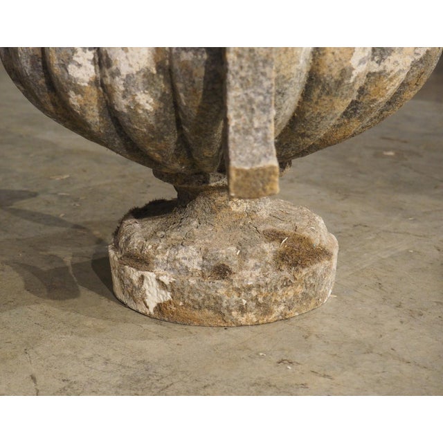 Pair of French Faux Limestone Jardiniere Theater Elements, 20th Century For Sale - Image 12 of 18