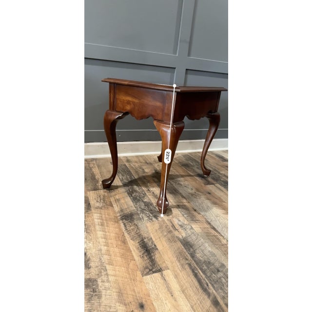 Vintage Pennsylvania House Solid Wood Queen Anne End Table For Sale - Image 9 of 12