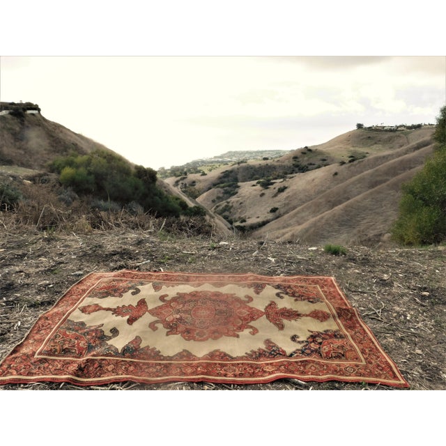 1880s Antique Persian, Malayer Rug-4’1’x6’11" For Sale - Image 12 of 13