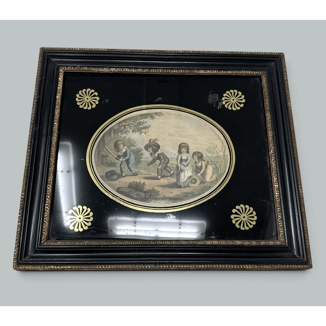 Antique Regency Francesco Bartolozzi Hand Colored Stipple Engravings Pair 1815 For Sale - Image 13 of 14