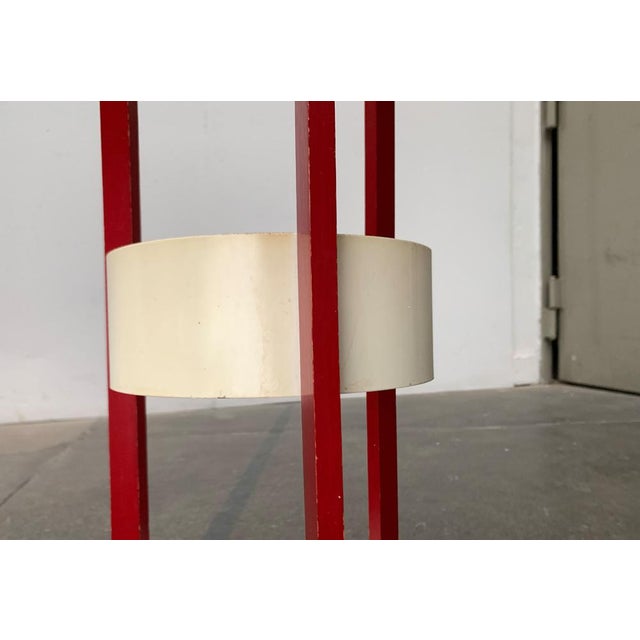 Mid-Century Space Age Metal and Wood Umbrella Stand, 1960s For Sale - Image 9 of 18